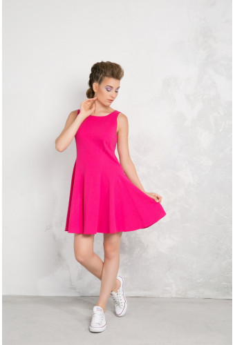 Платье-сарафан "маджента"