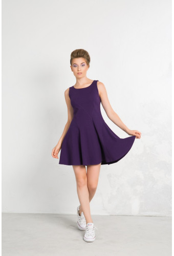 Платье-сарафан "черника"