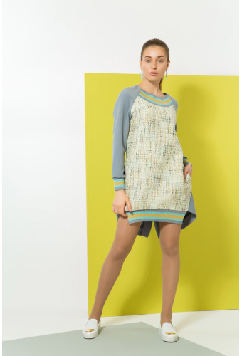 Платье-свитшот ALTERNATIVE светло-серое