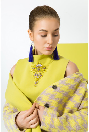 Манишка CRYSTAL цвета "лайм"