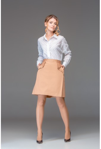 Юбка бежевая