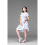 Платье белое трикотажное