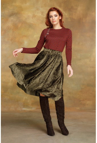 Футболка с длинным рукавом терракотовая