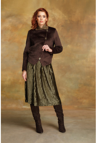 Куртка "коричневый бархат"