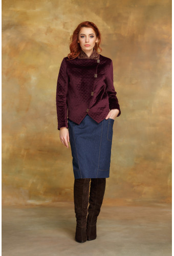 Куртка "сливовый бархат"
