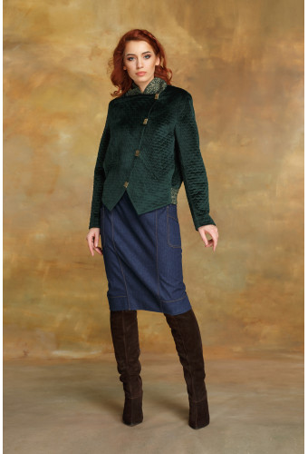 Куртка "зеленый бархат"