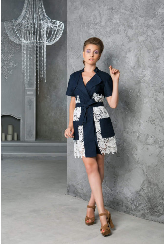 Платье-накидка короткое